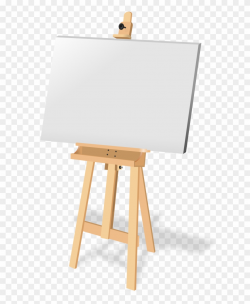 Free To Use &, Public Domain Easel Clip Art - Canvas On An ...