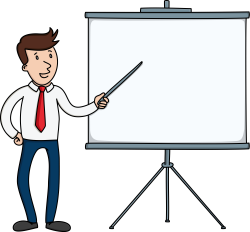 File:Businessman Pointing To A Blank Presentation Board.svg ...