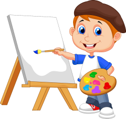 Painting Cartoon Royalty-free Drawing - Painting children 1000*948 ...