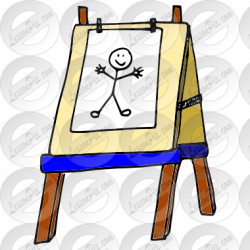 Easel Picture for Classroom / Therapy Use - Great Easel Clipart