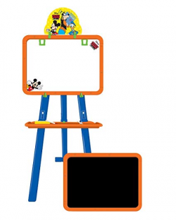 iToys Kid's 5 in 1 Double Sided Disney Mickey Learning Easel Black and  White Board (Colour May Vary)