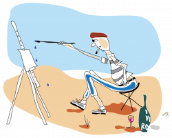 File:A Parisian artist painting on an easel.svg - Wikimedia Commons