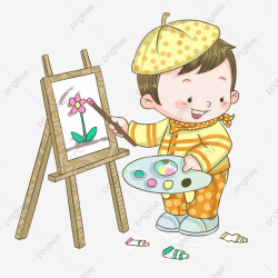 Hand Painted Drawing Art Art Student, Drawing Children ...