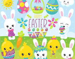 Easter clip art | Etsy