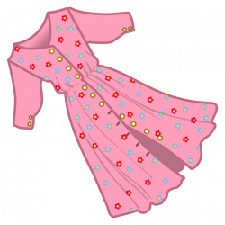 Clipart - dress - coloured