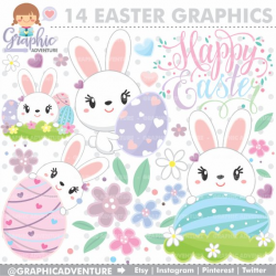 Easter Clipart, Easter Graphic, Clip Art, COMMERCIAL USE ...
