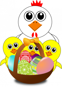 Funny Chicken And Chicks Cartoon Easter Clipart | i2Clipart ...