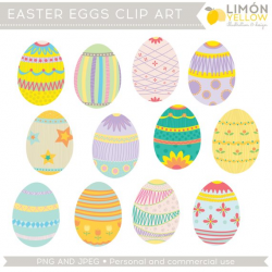 Easter Clipart, Easter Eggs Clip Art (Royalty Free ...
