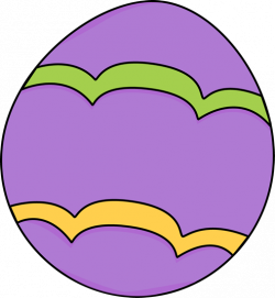 Purple Decorated Easter Egg Clip Art - Purple Decorated ...