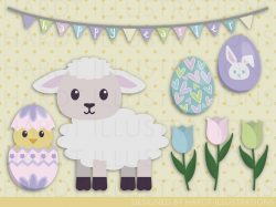 Easter Clipart, Easter Images, Easter Eggs Clipart, Lamb Clipart, Happy  Easter Banner, Tulips Clipart, Baby Animals, Easter Decorations