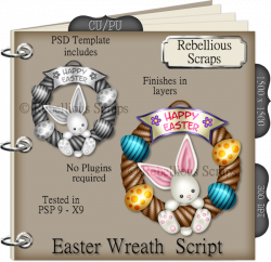 Easter Wreath Script [Rebellious Scraps] - $1.50 : Designer Scraps