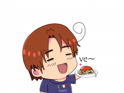 Chibi Italy and his Pasta~ by blueoceaneyes101 on DeviantArt