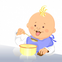 Comer de Bebé de dibujos animados Clip art - La celebración de una ...