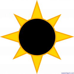 Solar Eclipse Sun Clip Art - Sweet Clip Art