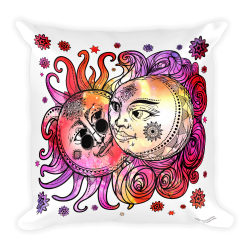 Solar Eclipse Throw Pillow - John Lennon & Yoko Ono - Path of ...