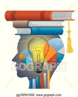 Vector Stock - Successful student of economics. Clipart Illustration ...