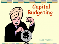 Capital Budgeting Er. S Sood