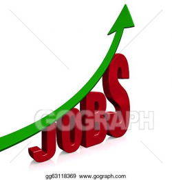 Stock Illustration - Dramatic job growth. Stock Art ...