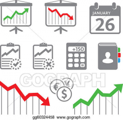 Vector Clipart - Economic icons. Vector Illustration ...