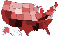 List of U.S. states and territories by poverty rate - Wikipedia