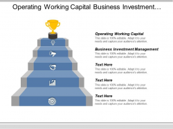 Operating Working Capital Business Investment Management B2b ...