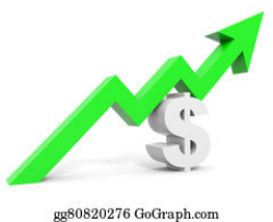 Clipart - Graph up economy arrow. Stock Illustration ...