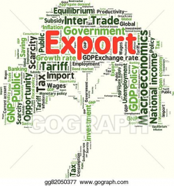 EPS Vector - Word cloud of economic growth related items ...