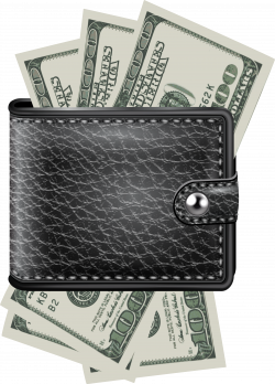 HD Economy Clipart Dollar Bill - Wallet With Money Clipart ...