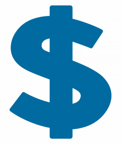 Blue Clipart Dollar Sign - Dollar Symbol Png Blue Free PNG ...