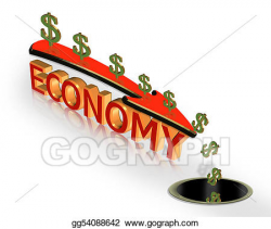Stock Illustration - Economy crisis recession 3d graphic ...