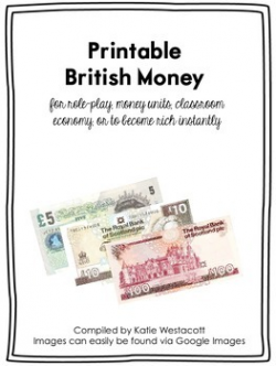 Printable British Bank Notes
