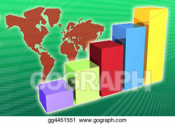 Stock Illustrations - World market economy growth and ...