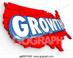 Clipart - Growth word united states america increase ...