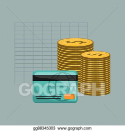Vector Clipart - Economy and money related icons image ...