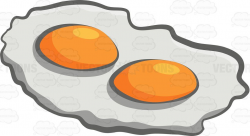 A very bright sunny side up eggs #cartoon #clipart #vector ...