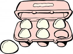 Clipart - carton of eggs
