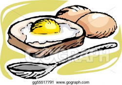 Stock Illustration - Bread and egg. Clipart Illustrations ...