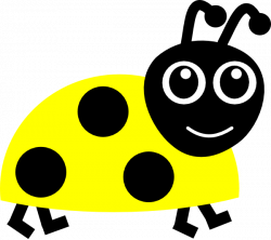 Yellow Ladybug Clip Art at Clker.com - vector clip art online ...