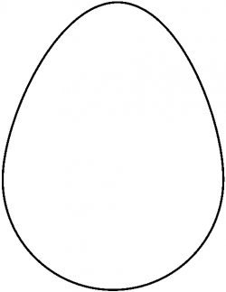 Easter egg clipart black and white 2 » Clipart Station