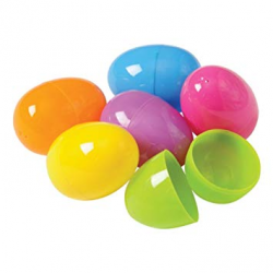 Plastic Easter Eggs (50 per order), Assorted Colors