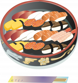 Clipart - Sushi Arrangement