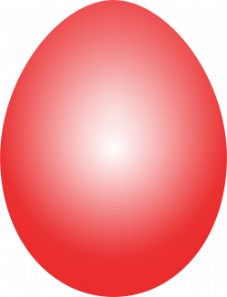 Clipart - Red Easter Egg