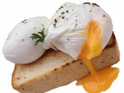 Poached Eggs on Toast transparent PNG - StickPNG