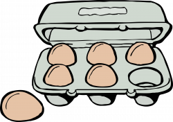 Clipart - Carton of Brown Eggs