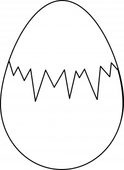 Clipart - Easter egg (white whith fracture)