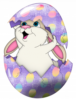 Easter Bunny Egg hunt Easter egg Clip art - Cute Purple Easter Bunny ...
