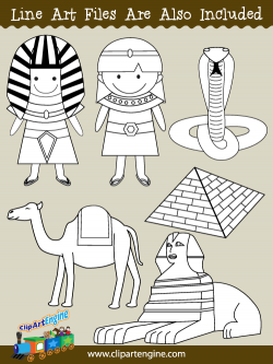 Ancient Egypt Clip Art for Personal and Commercial Use