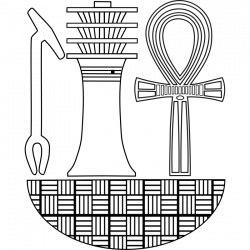 Clipart - Was, djed, ankh from Old Egypt - Clip Art Library