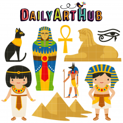 Ancient Egypt Clip Art Set | Egypt | Art, Clip art, Ancient ...