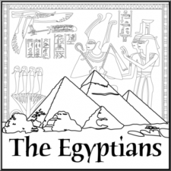 Clip Art: Ancient Civilizations: The Egyptians B&W I ...